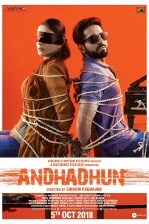 Official theatrical poster for Andhadhun (2018)