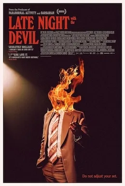 Official theatrical poster for Late Night with the Devil (2023)