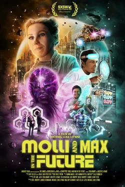 Official theatrical poster for Molli and Max in the Future (2023)