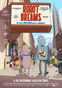 Official theatrical poster for Robot Dreams (2023)